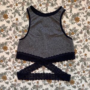 Aerie Heathered Blue Top